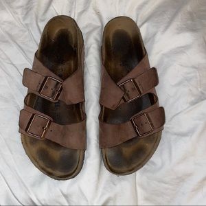 Arizona soft footbed oiled Nubuck leather habana with box